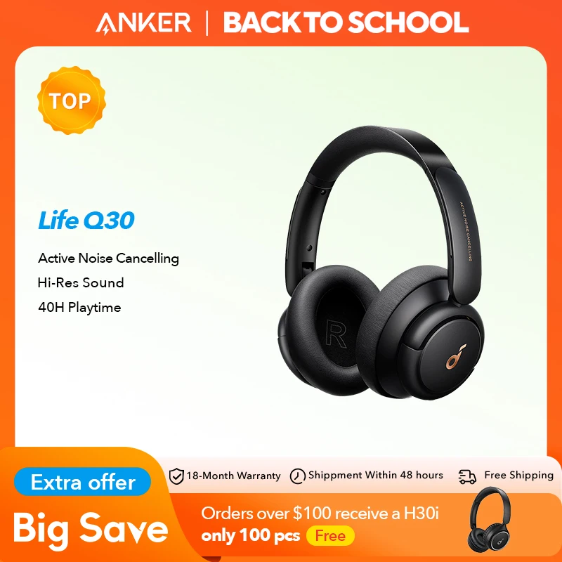 Soundcore от anker life q30 гибридные