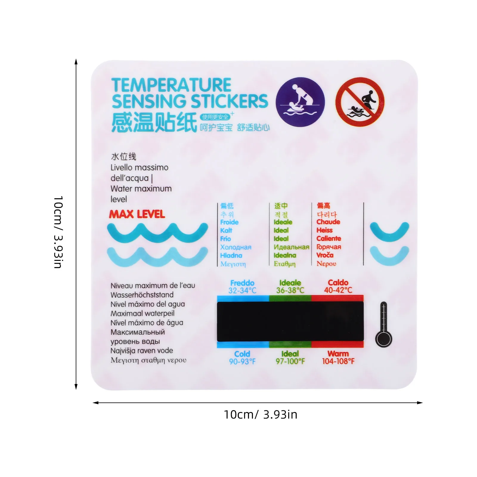 Наклейка на термометр для детской ванны - Фотография_3