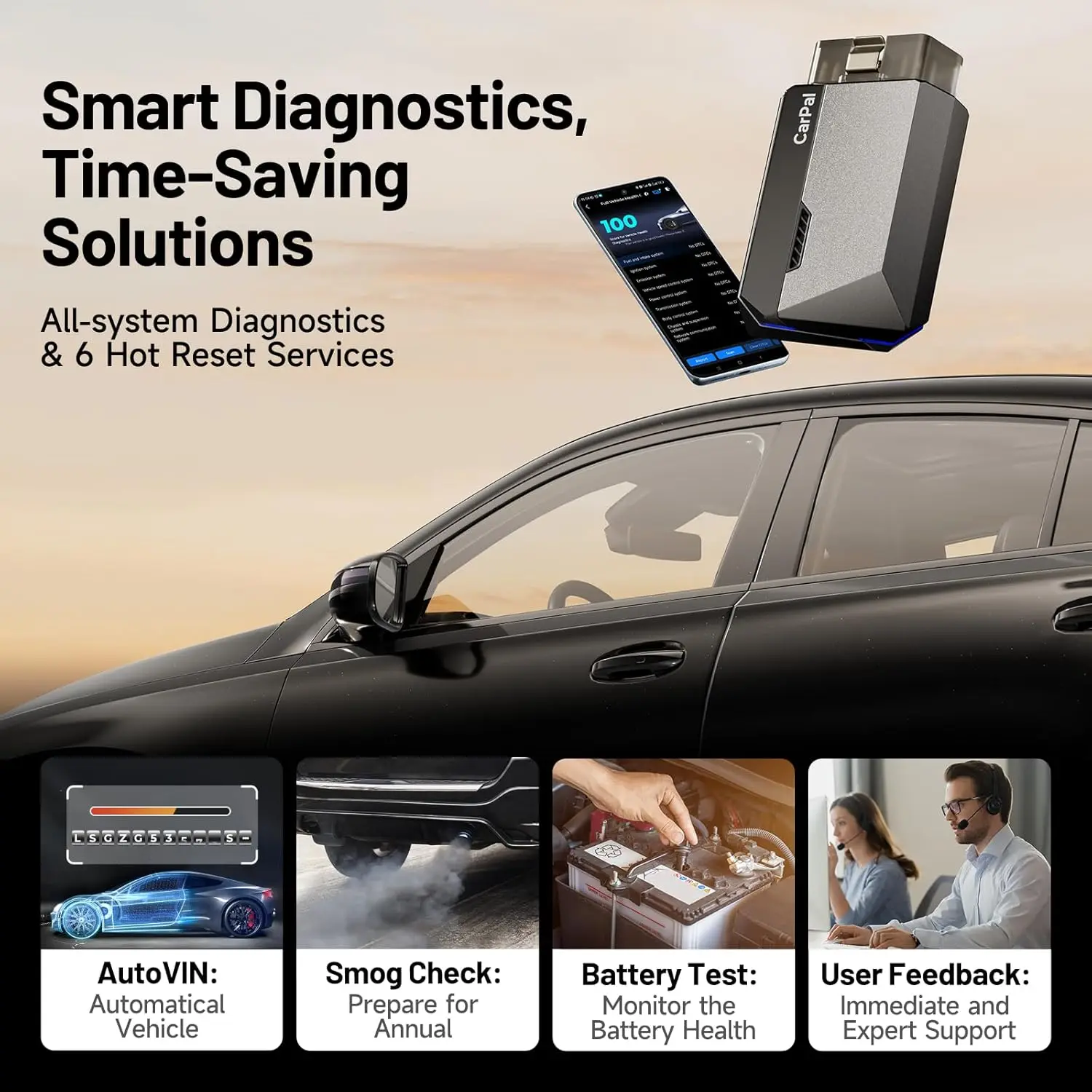 Topdon carpal obd2 сканер для автомобиля - Фотография_5