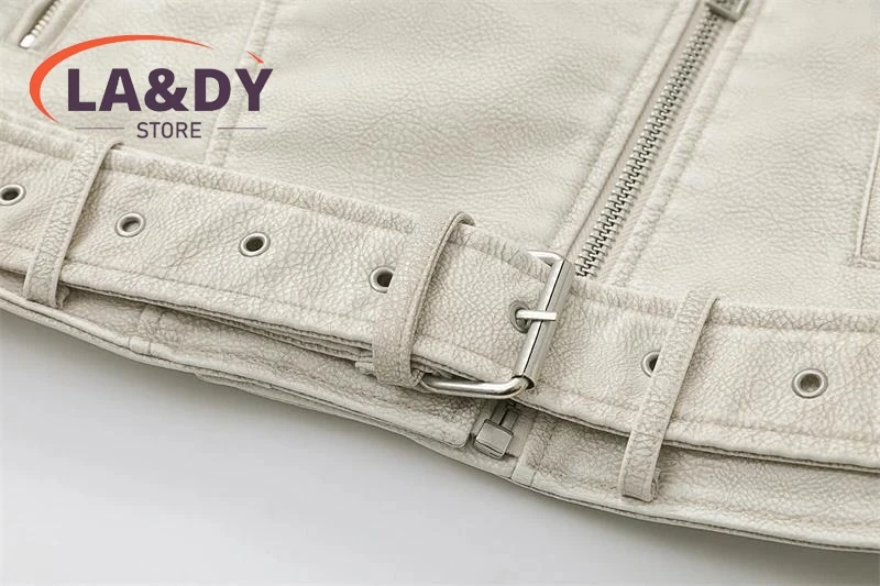 Женская куртка из искусственной кожи 2024 - Фотография_5