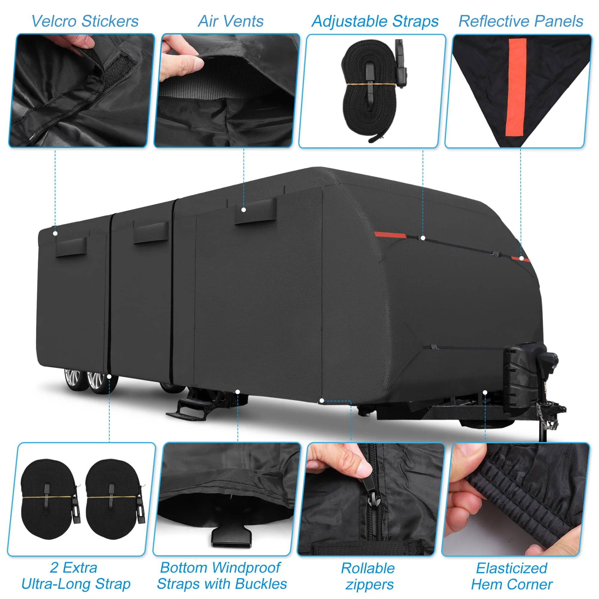 Универсальный водонепроницаемый чехол uxcell для автодома - Фотография_3
