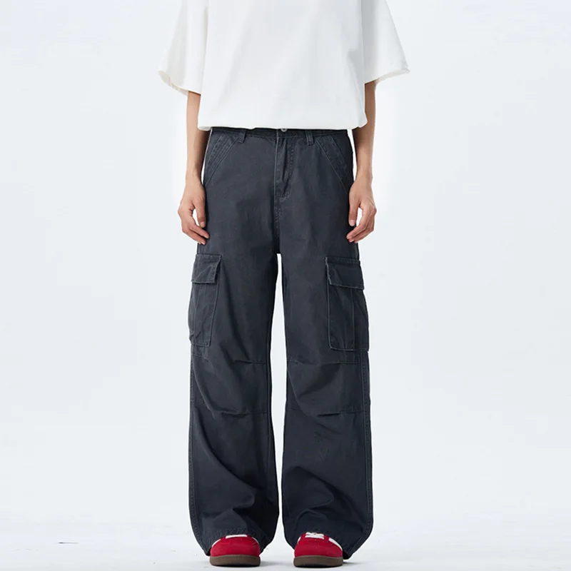 Мужские джинсовые брюки из чистого хлопка в корейском стиле - Фотография_4