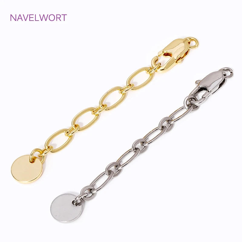 Цепочка удлинитель цепочка удлинительная позолоченная круглая - Фотография_5