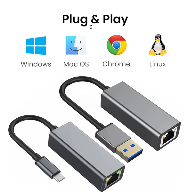 Ethernet-адаптер 100/1000 мбит/с usb 3 - Фотография_4