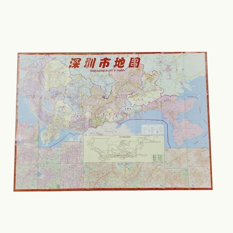 Карта шэньчжэня китайско-английский - Фотография_2