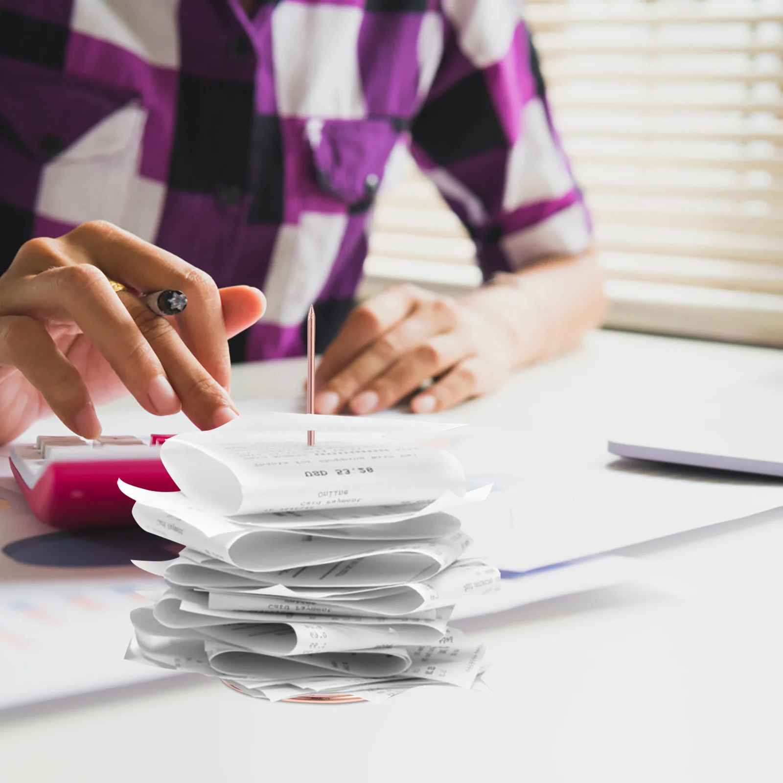 Держатель для билетов в ресторане с шипами для квитанций - Фотография_2