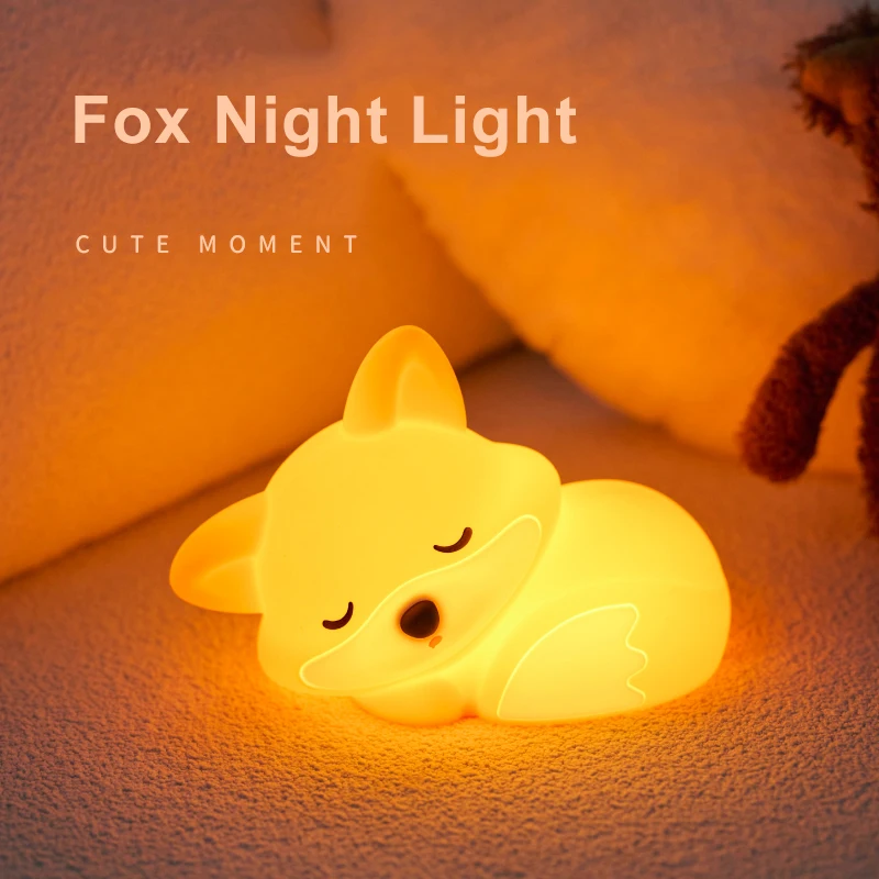 Ночник fox, силиконовая лампа - Фотография_2