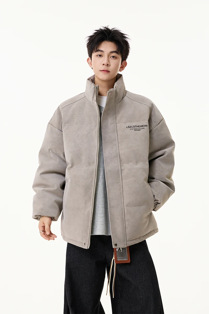 Зимнее новое пальто кофейного цвета в американском стиле - Фотография_3