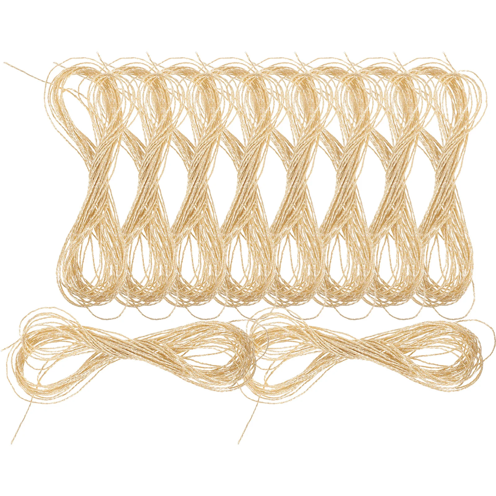 8 м, 12 нитей, набор металлических ниток для вышивания - Фотография_4