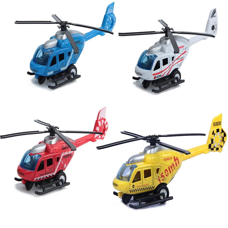 Модель вертолета с откатным механизмом из сплава