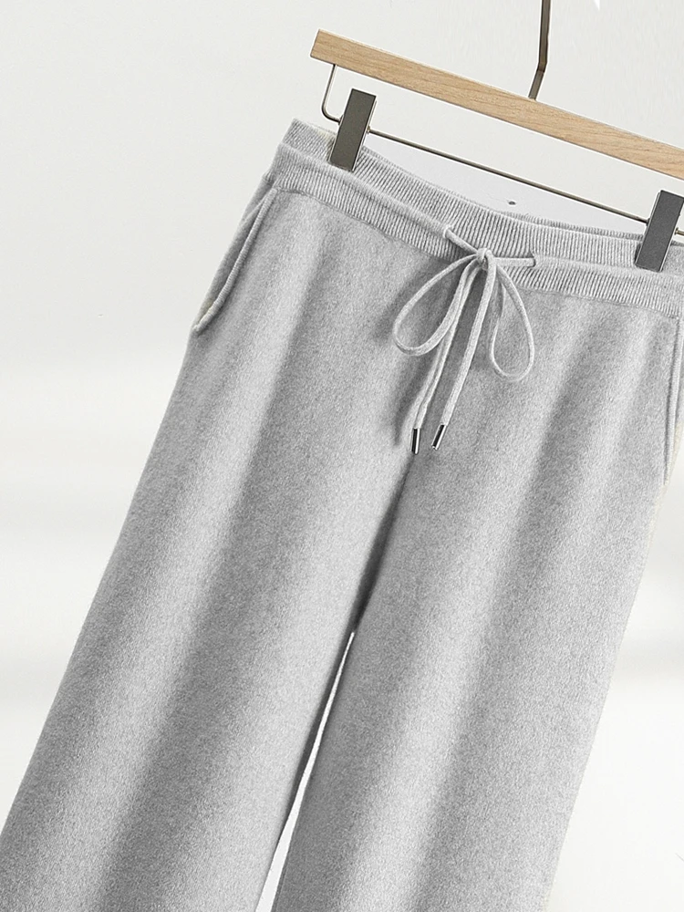 Выбор высококачественных мужских широких брюк из 100% кашемира - Фотография_2