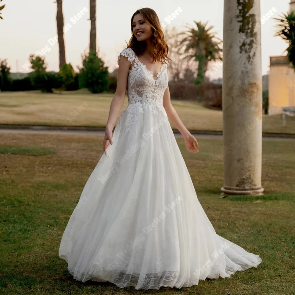 Изысканные женские свадебные платья трапециевидной формы