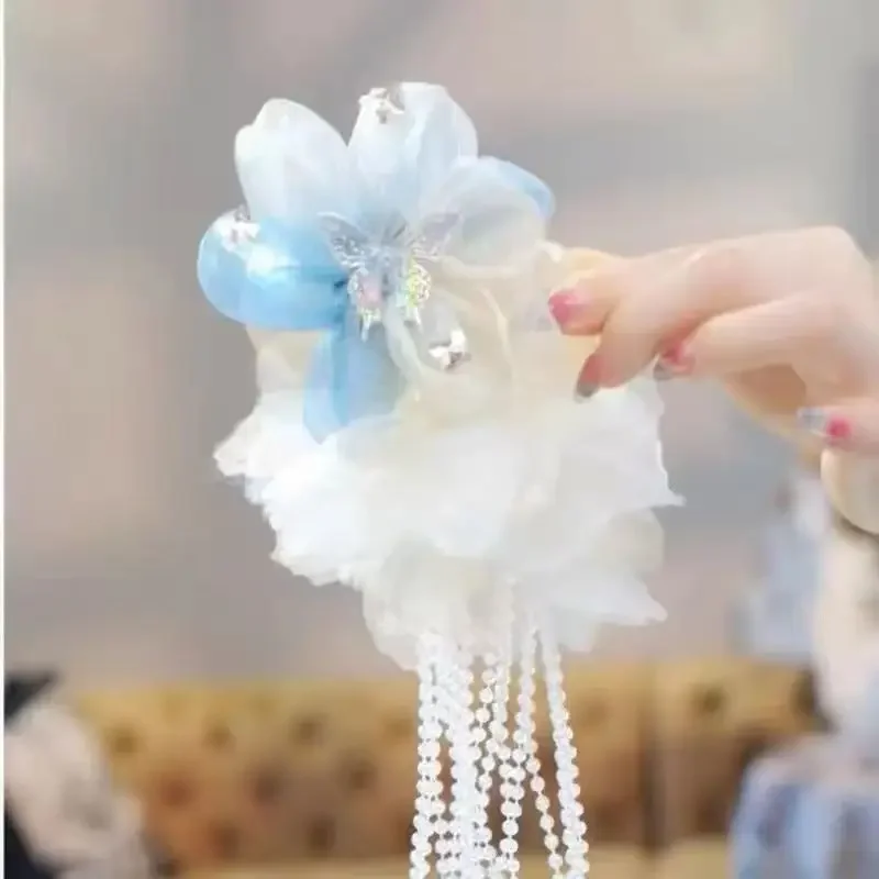 Милые модные женские аксессуары для волос с кисточками и бусинами - Фотография_6