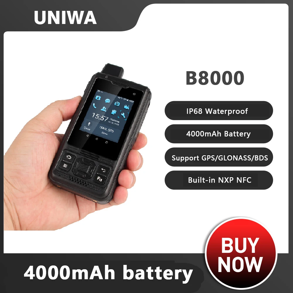 Uniwa b8000 ip68 водонепроницаемый poc walkie talkie 2