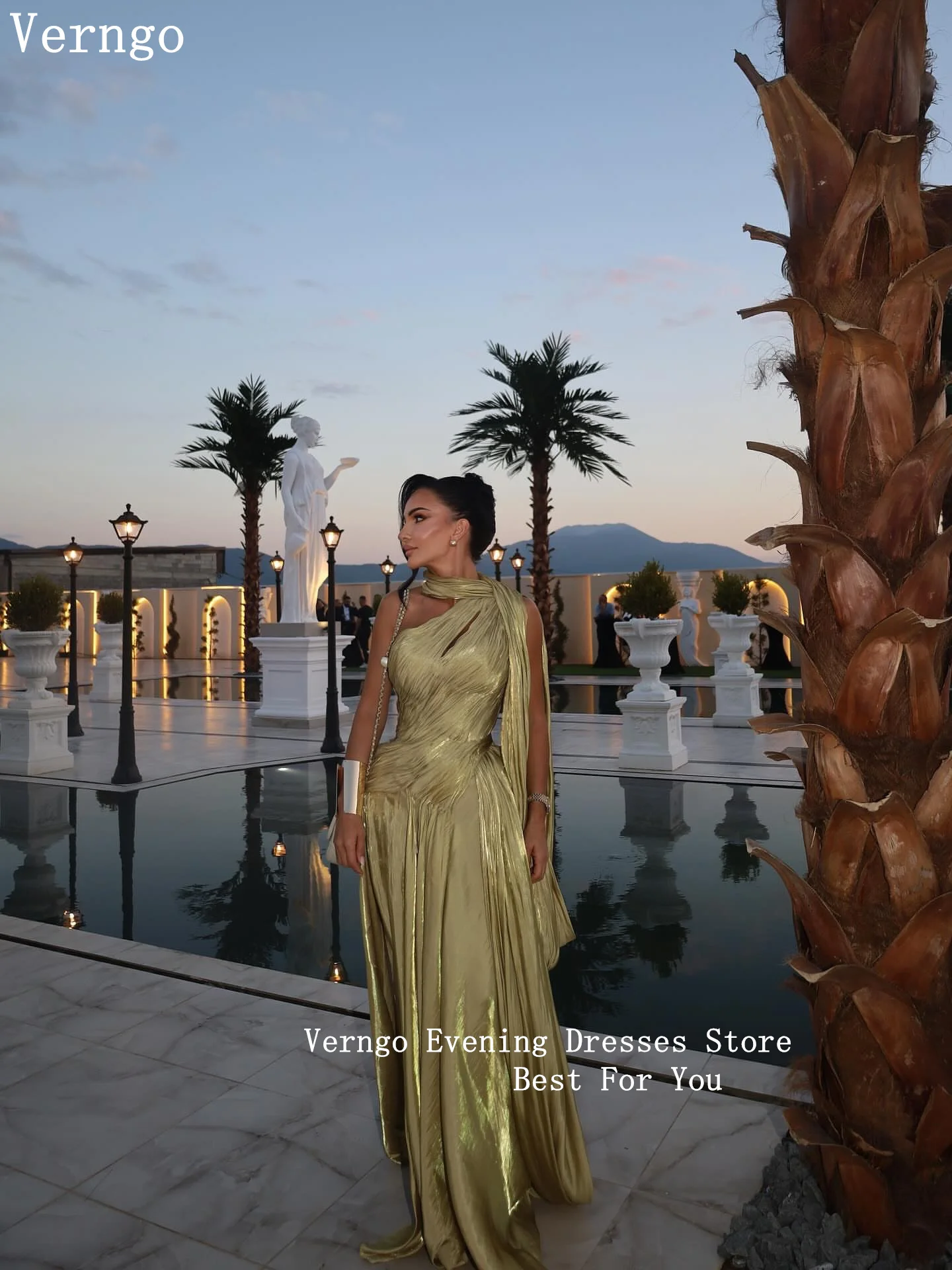 Verngo зеленое блестящее вечернее - Фотография_5