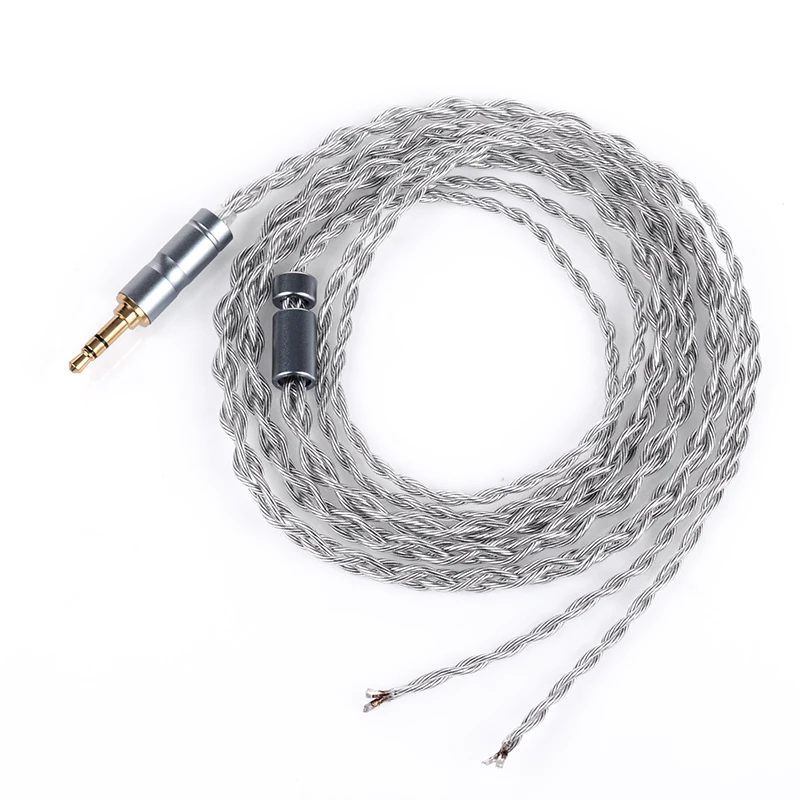 Посребренный кабель koceta sheild для ремонта iem - Фотография_3