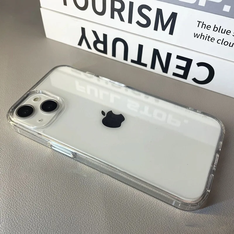 Роскошный прозрачный мягкий акриловый чехол для телефона для iphone 17 - Фотография_3
