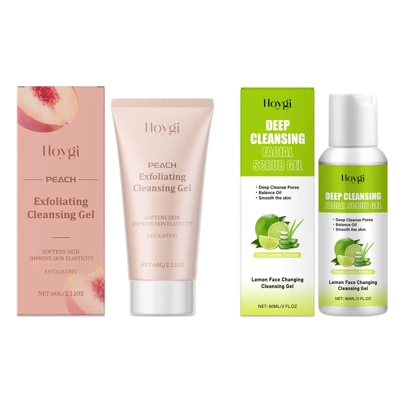 Персиковый отшелушивающий гель для контроля жирности лица - Фотография_2