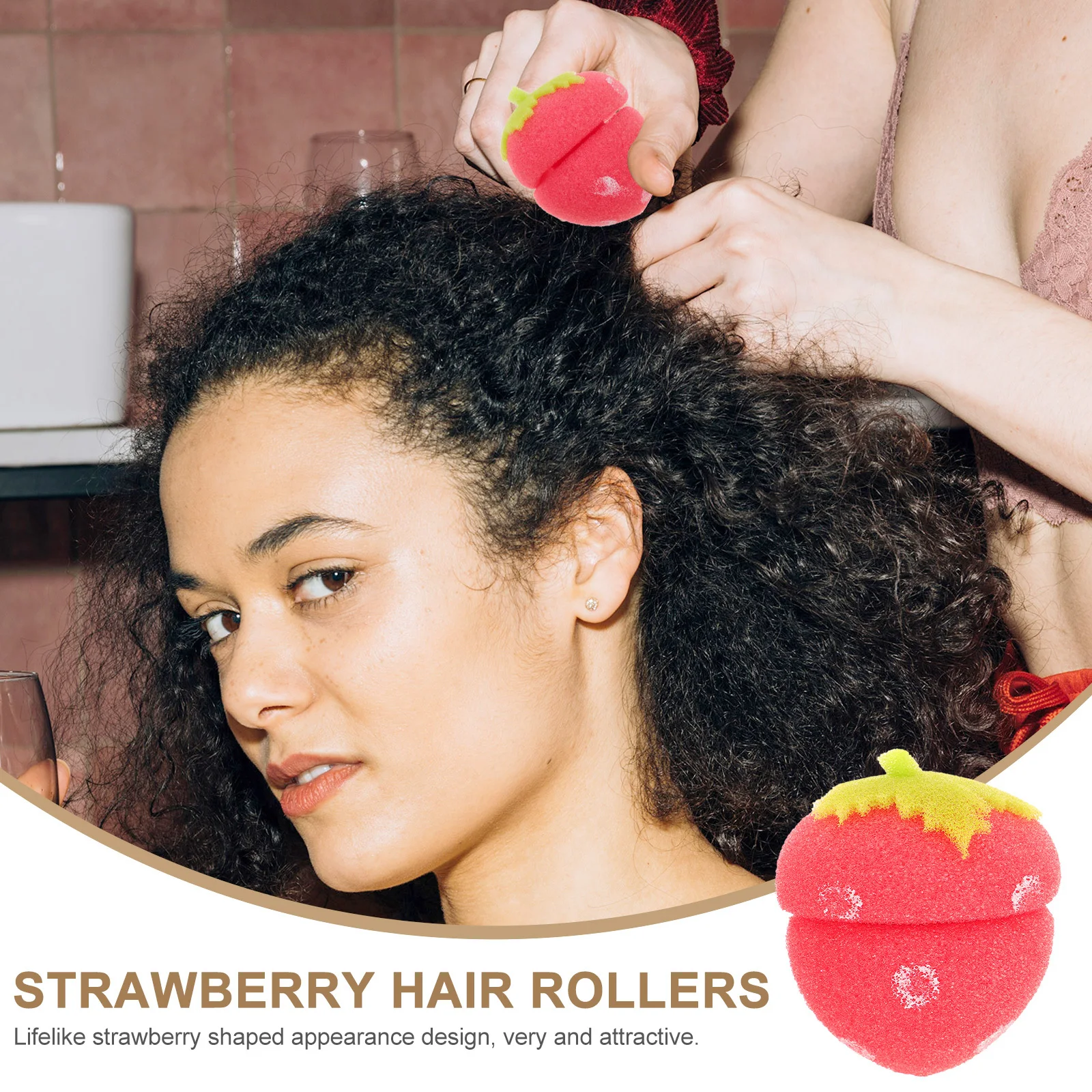 Бигуди в форме клубники