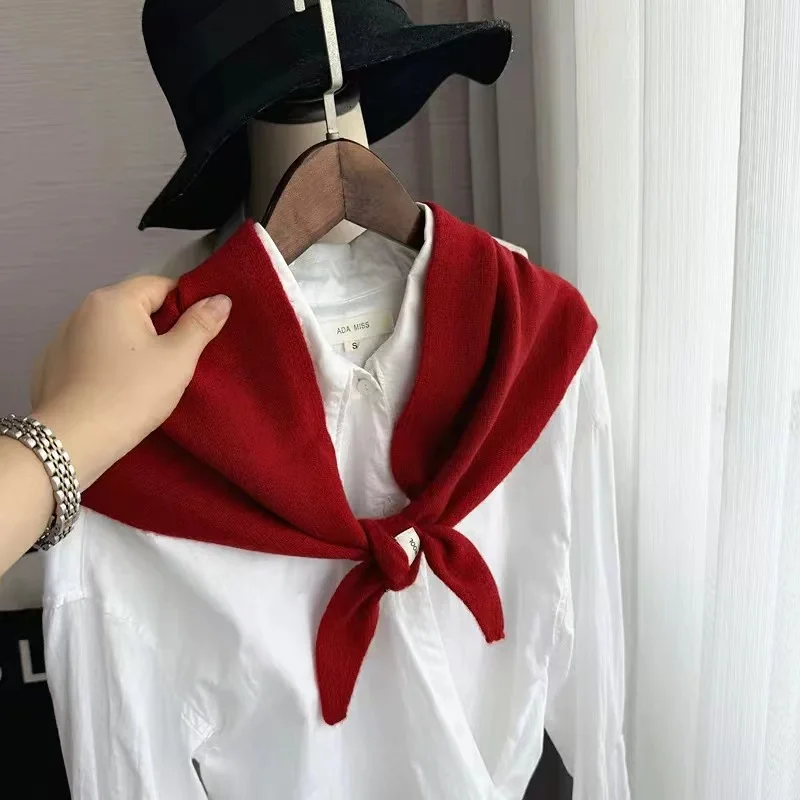 Женский шарф из смеси шерсти осень-зима 2025 - Фотография_6