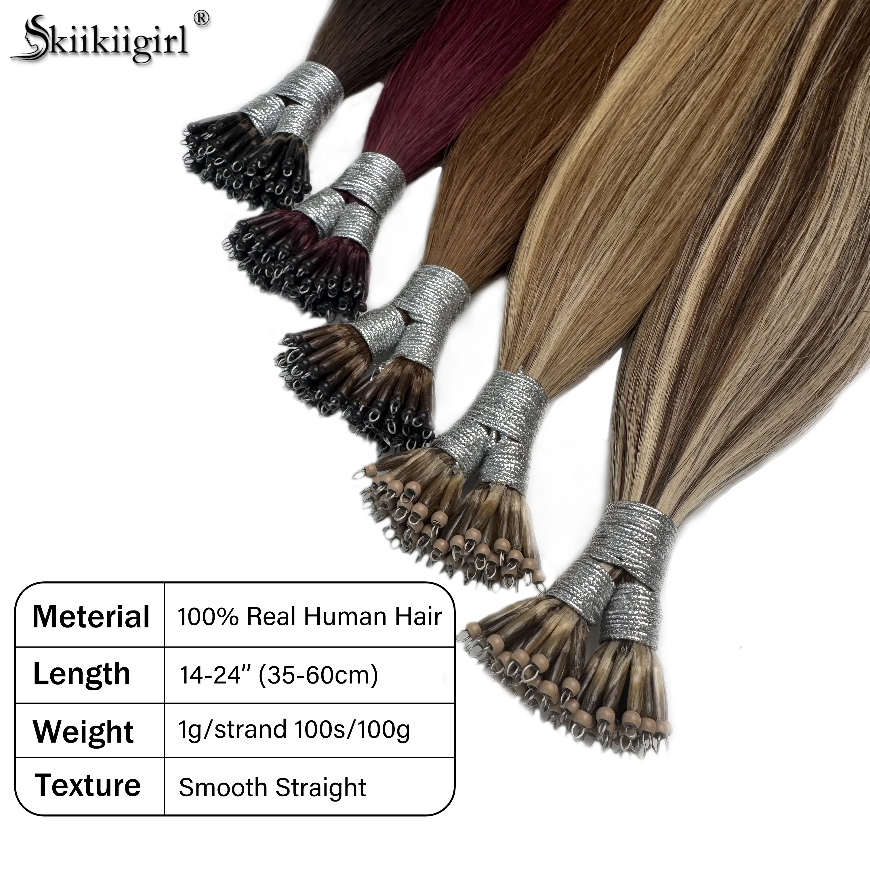 100 прядей, настоящие человеческие волосы - Фотография_6