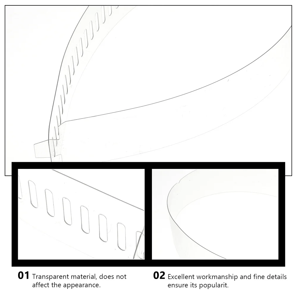 Прочные пластиковые фиксирующие полоски для воротника рубашки - Фотография_3