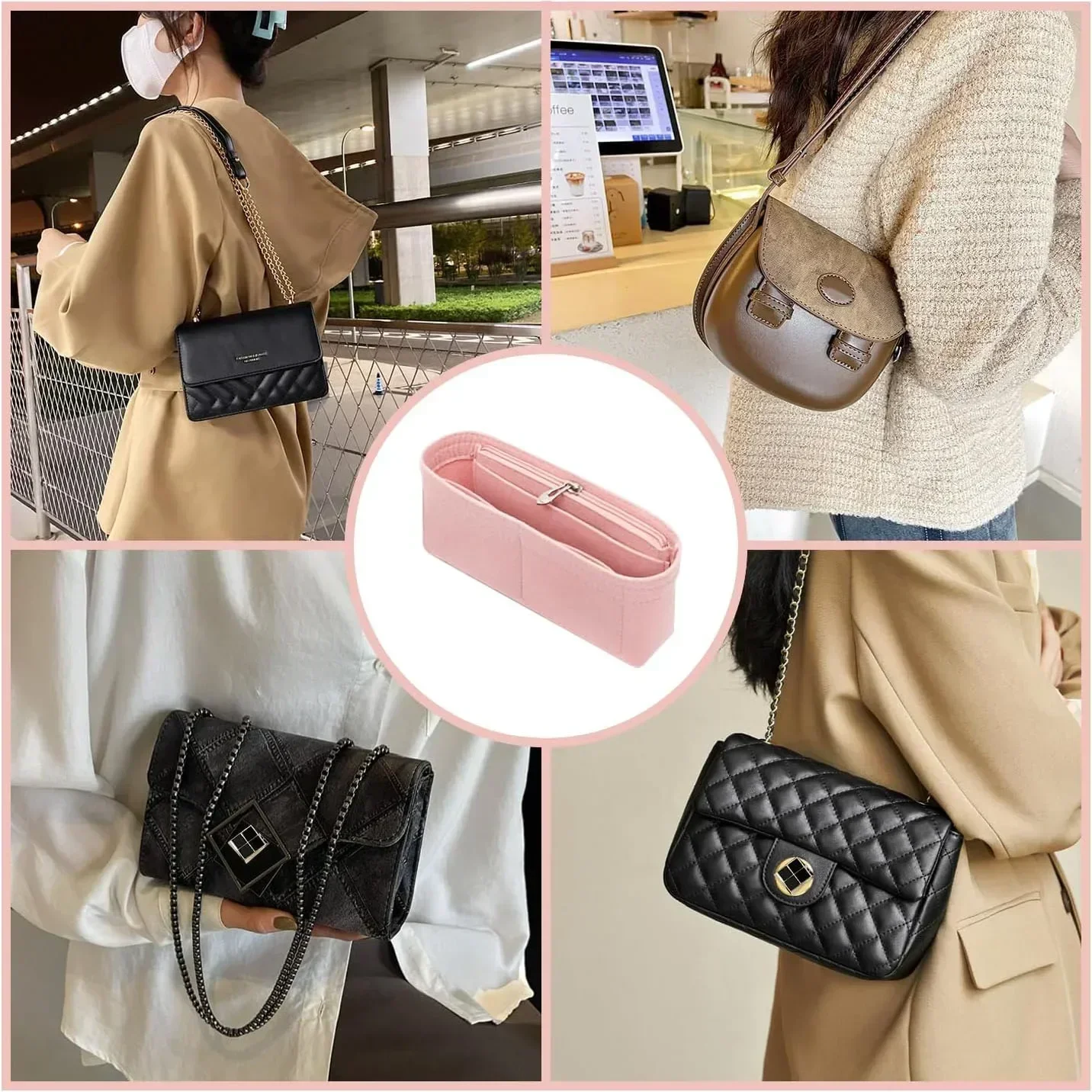 Сумка-органайзер для longchamp mini tote timid - Фотография_4