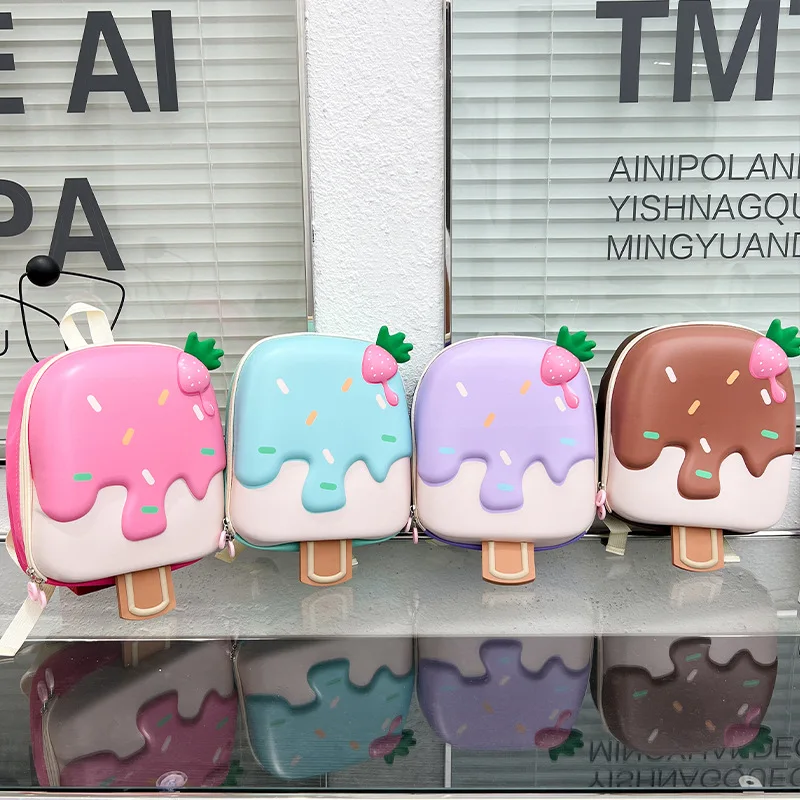 Детский рюкзак в форме мороженого в корейском стиле для детского сада - Фотография_2