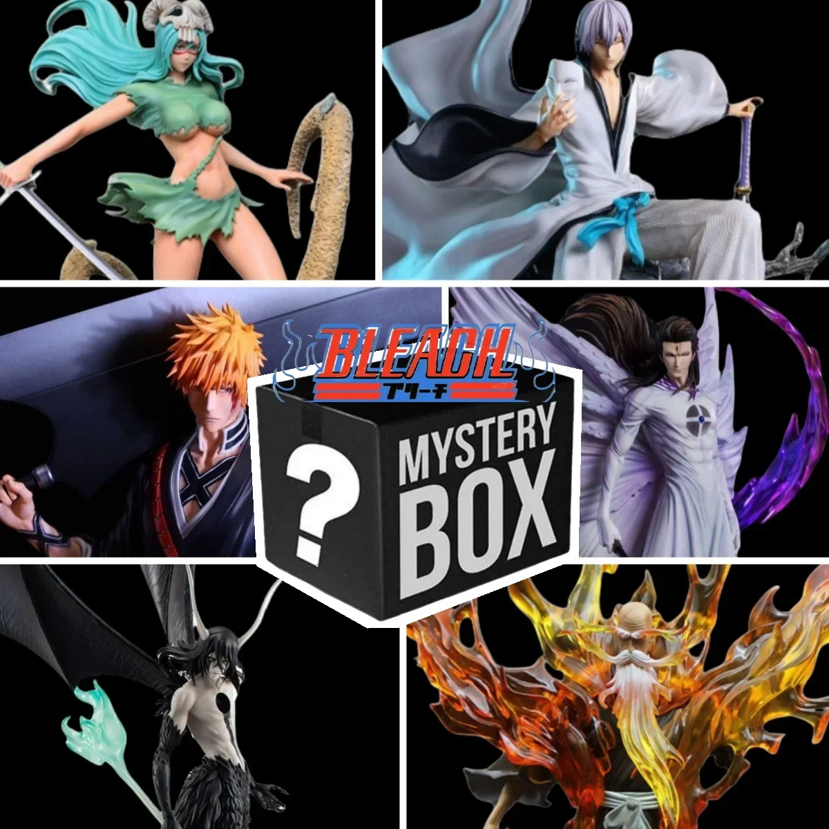 Фигурка bleach, аниме-фигурки kurosaki ichigo aizen rukia lucky mistery