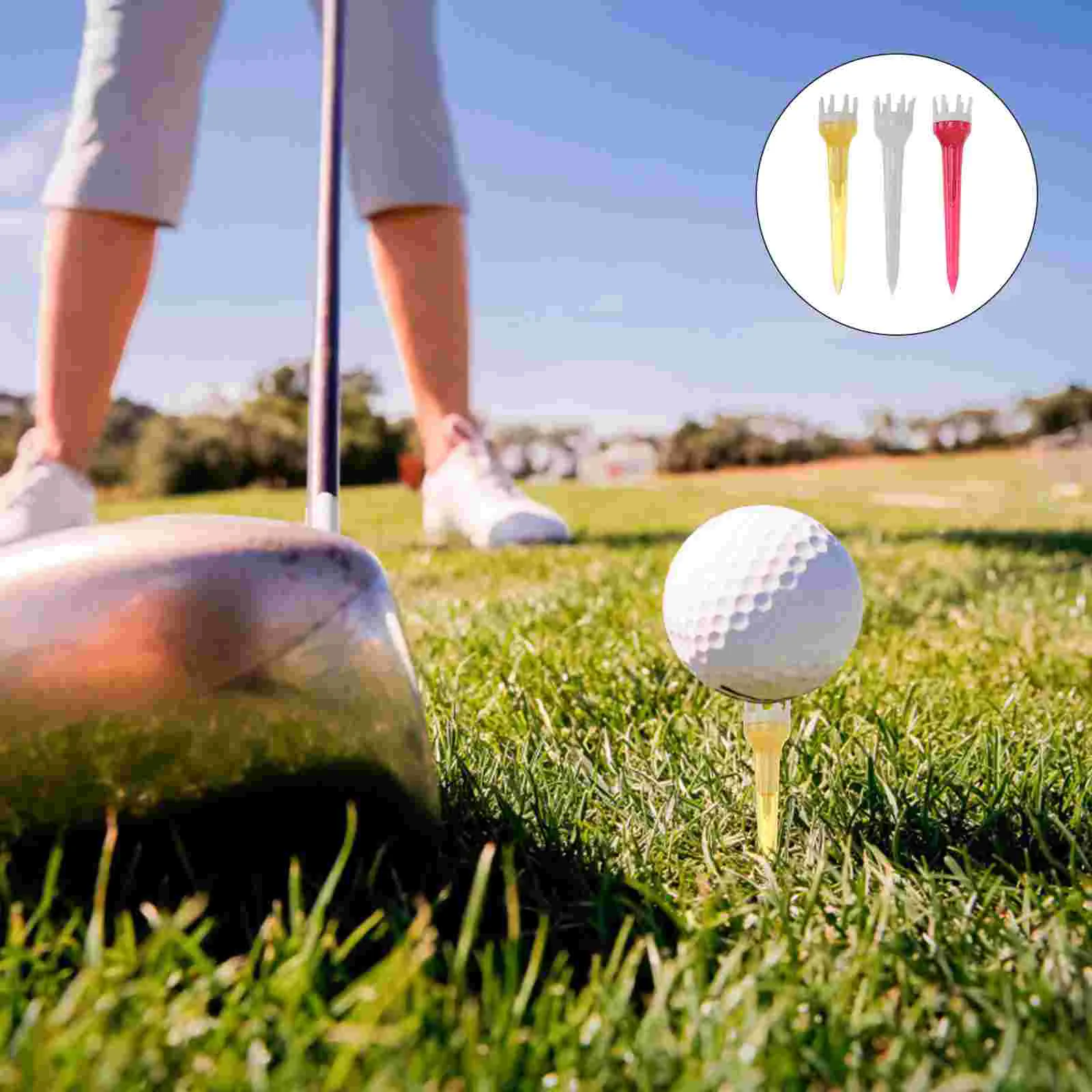 6,2 см, пластиковые прозрачные разноцветные футболки с короной для гольфа - Фотография_2