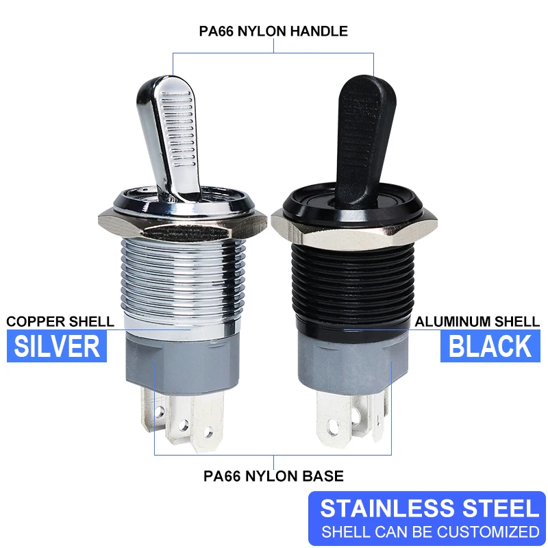 16 мм металлический тумблер водонепроницаемый - Фотография_2