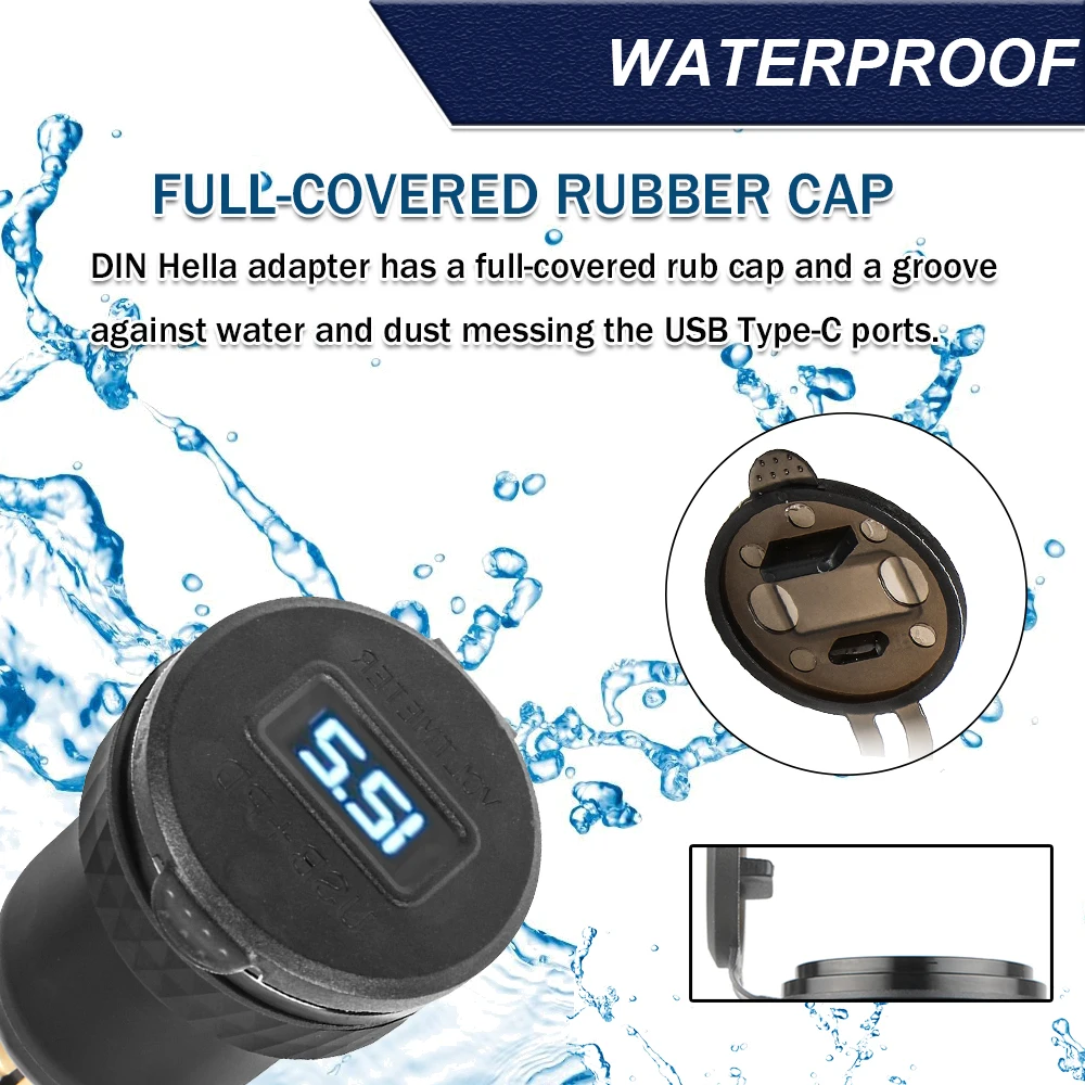 Светодиодный адаптер питания type-c для bmw s1000xr 30 вт pd qc3.0 12 в - Фотография_4