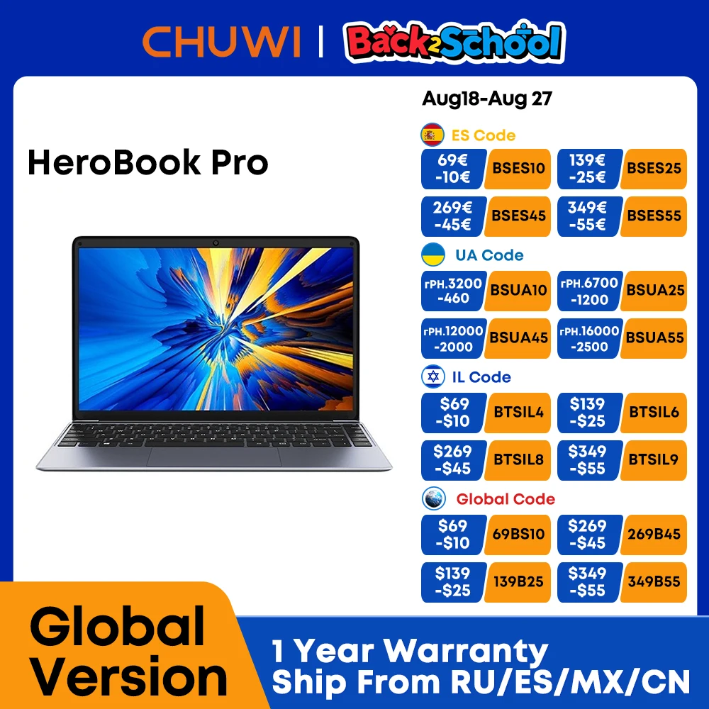 Ноутбук chuwi 15