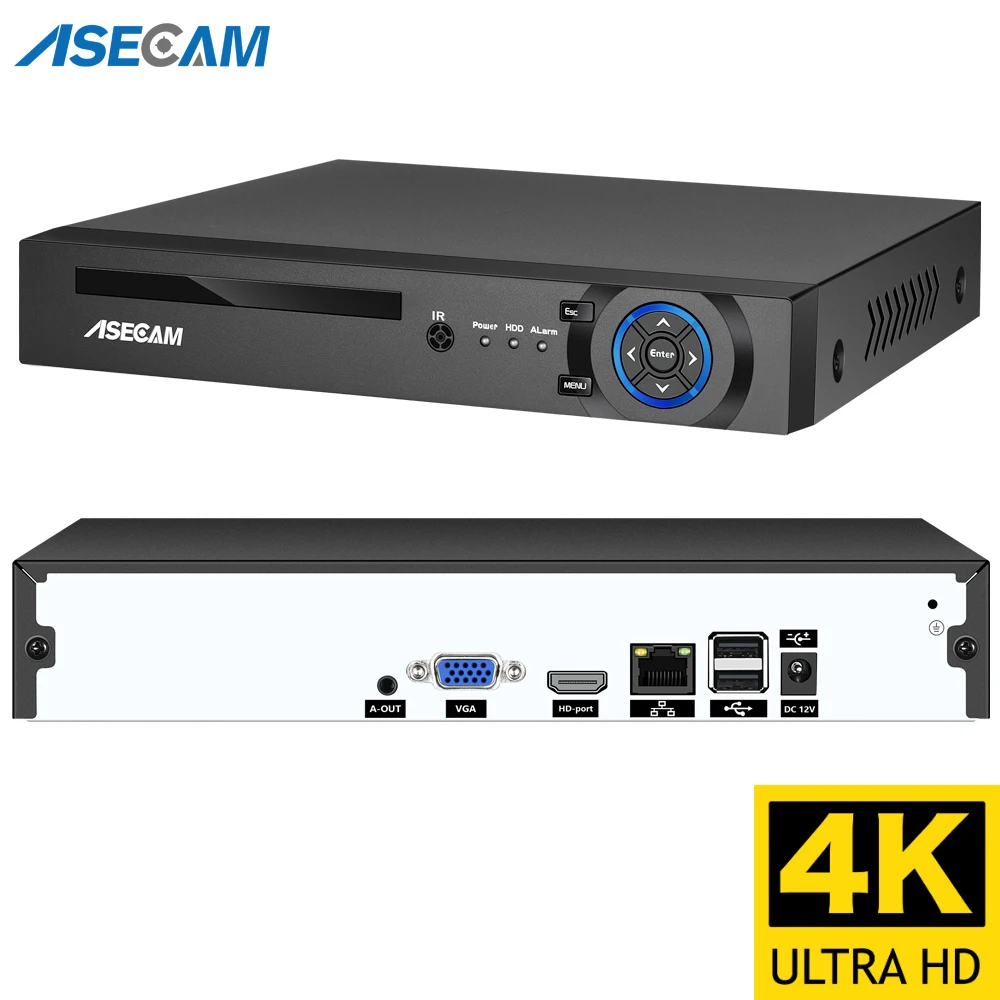 8мп 4k регистратор видеонаблюдения nvr onvif h