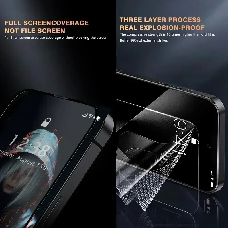 Защитная пленка для экрана для iphone 16 12 13 14 15 pro max mini - Фотография_3