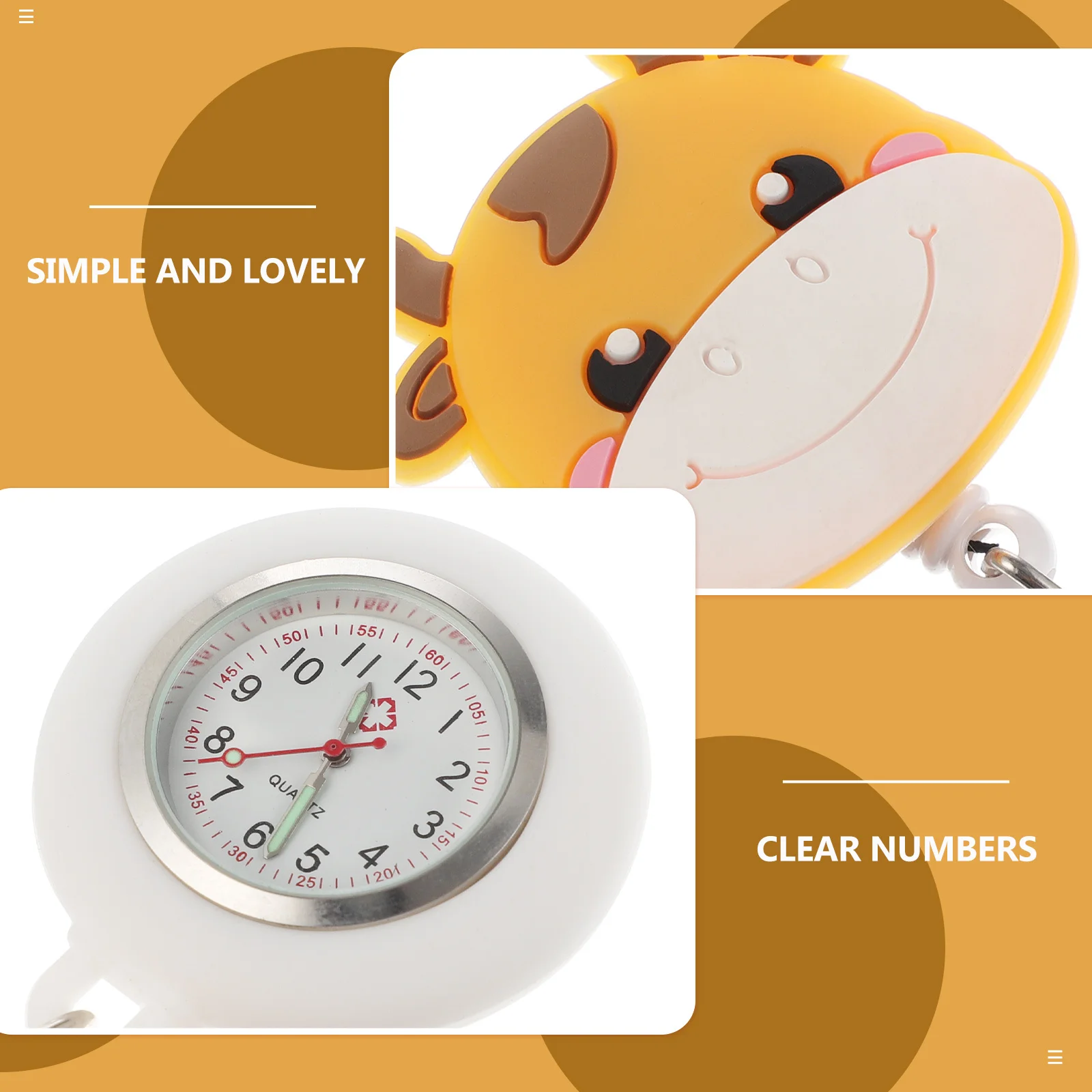 Подвесные карманные часы с пряжкой для медсестры - Фотография_2