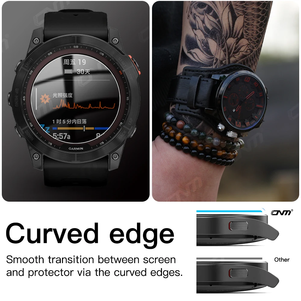 Закаленное стекло 9h для garmin fenix 8 7x 6x pro 7 6 7s 6s 5 5s - Фотография_3