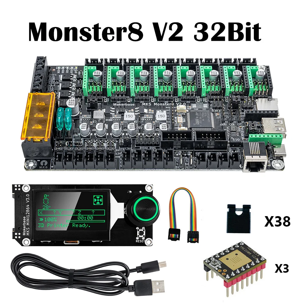 Makerbase mks monster8 v2 32 бит