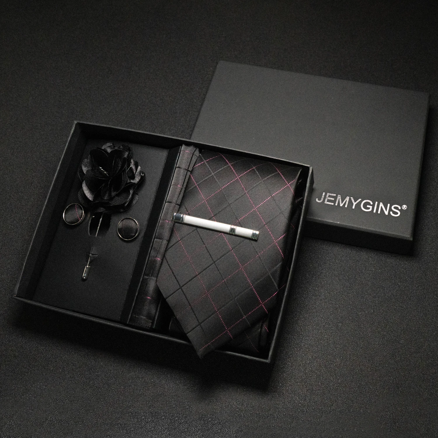 Винно-красный мужской галстук пейсли - Фотография_4