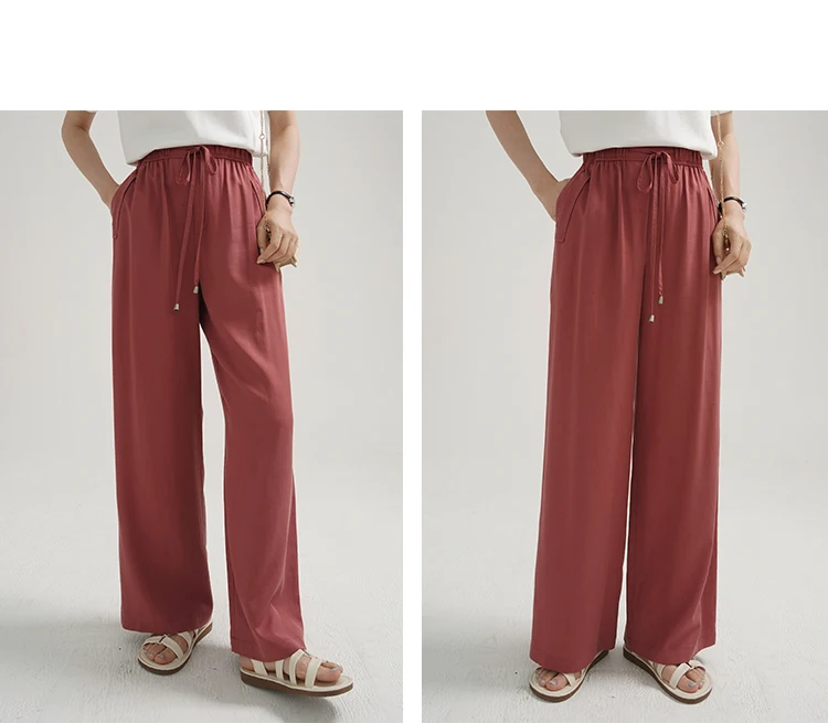 Широкие брюки с высокой талией - Фотография_5