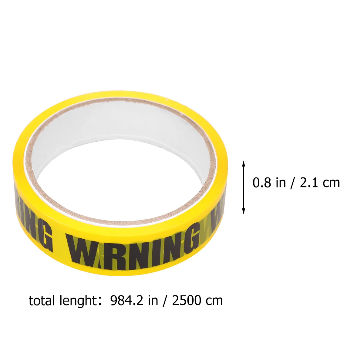 Желтая, черная предупреждающая защитная лента для пола - Фотография_6