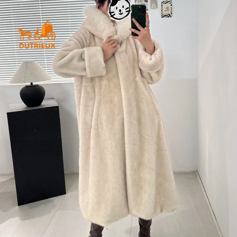 Новая зимняя женская длинная шуба - Фотография_2