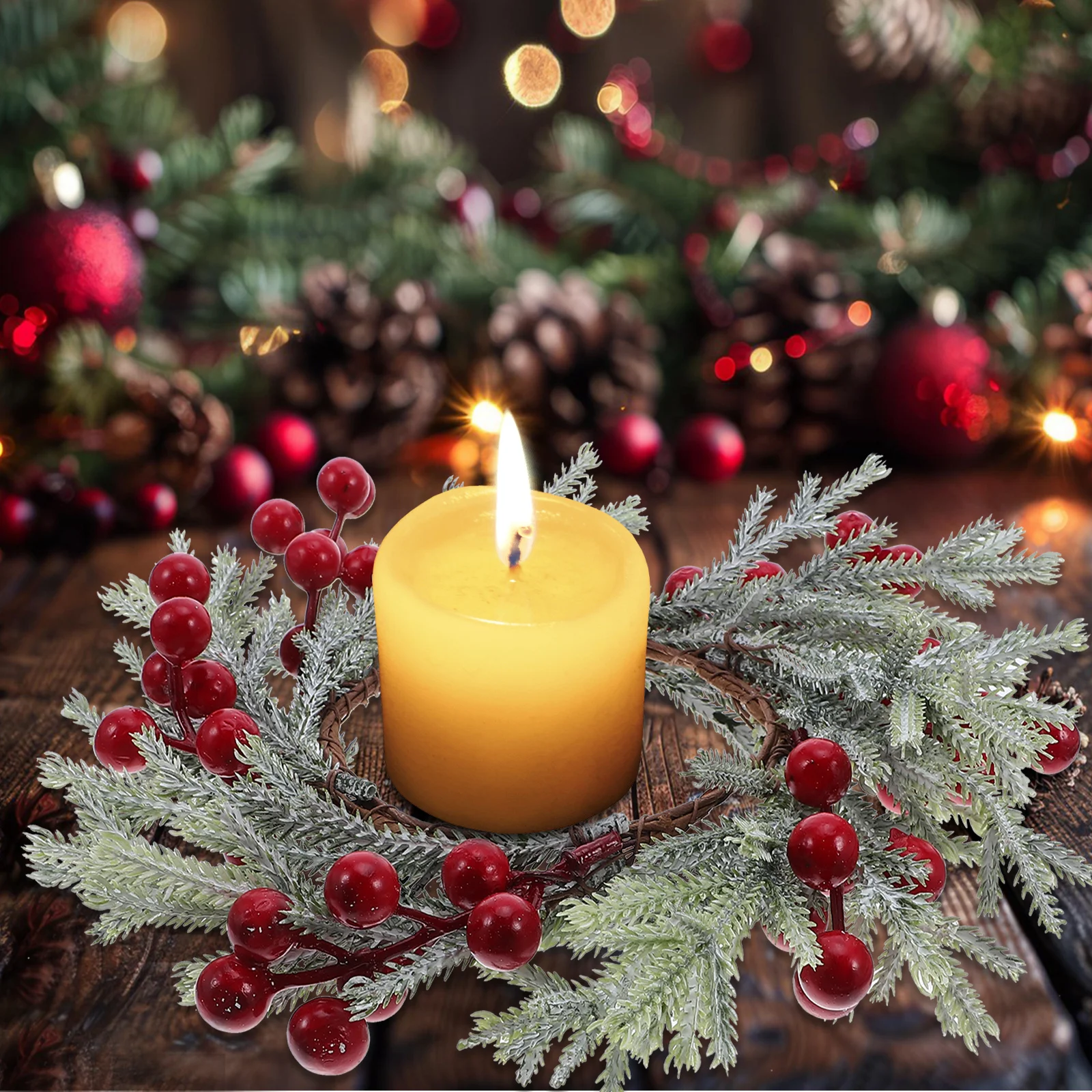 Рождественские кольца искусственные - Фотография_5