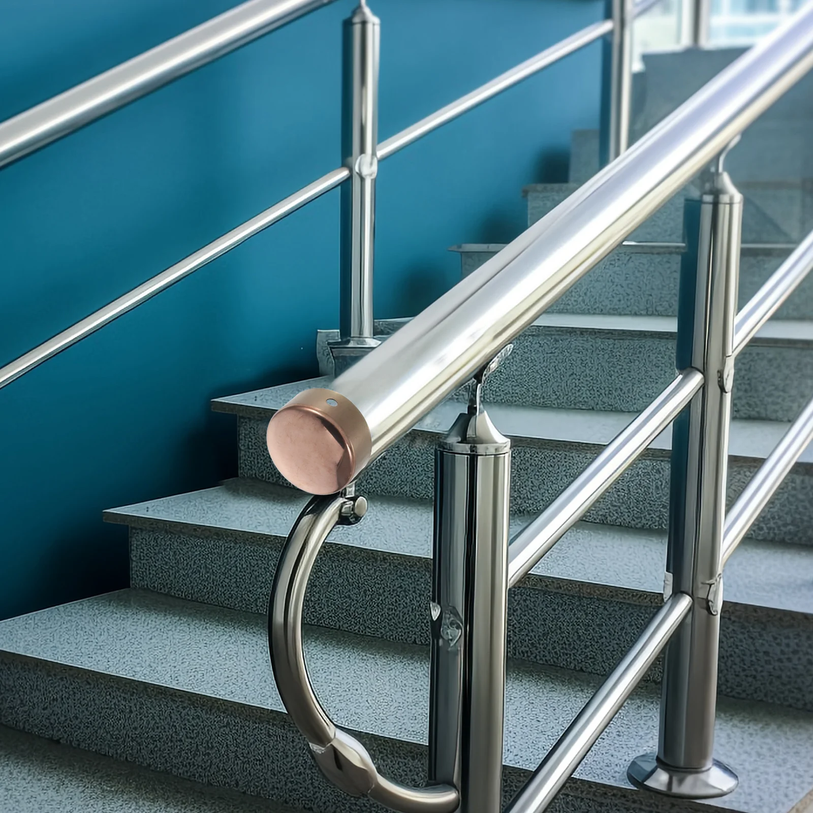 Торцевые заглушки для перил из нержавеющей стали - Фотография_5