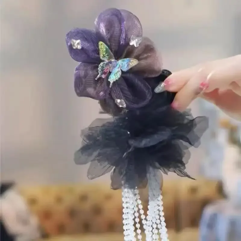 Милые модные женские аксессуары для волос с кисточками и бусинами - Фотография_4