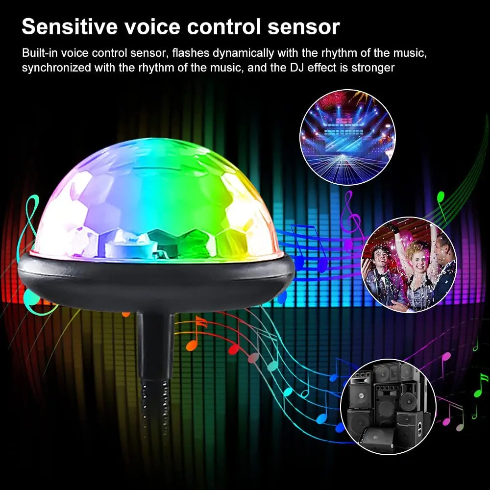 Мини-диско-шар, rgb dj lighting - Фотография_3