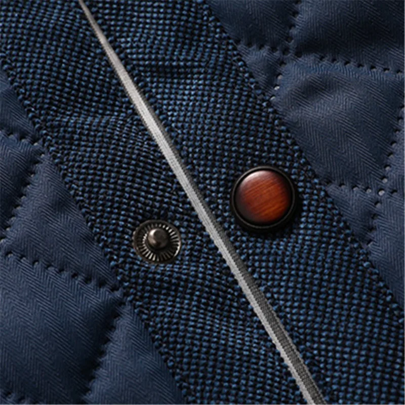 Весенне-осенние мужские модные куртки с воротником-стойкой в стиле пэчворк - Фотография_6