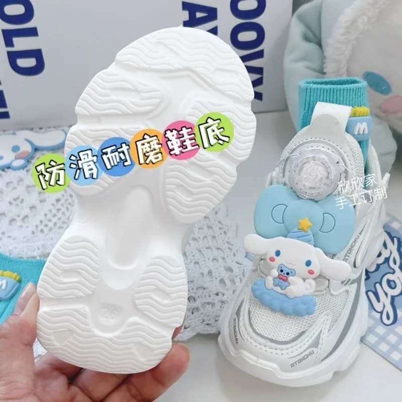 Miniso cinnamoroll аниме kawaii ins дышащая обувь с сетчатой поверхностью - Фотография_4