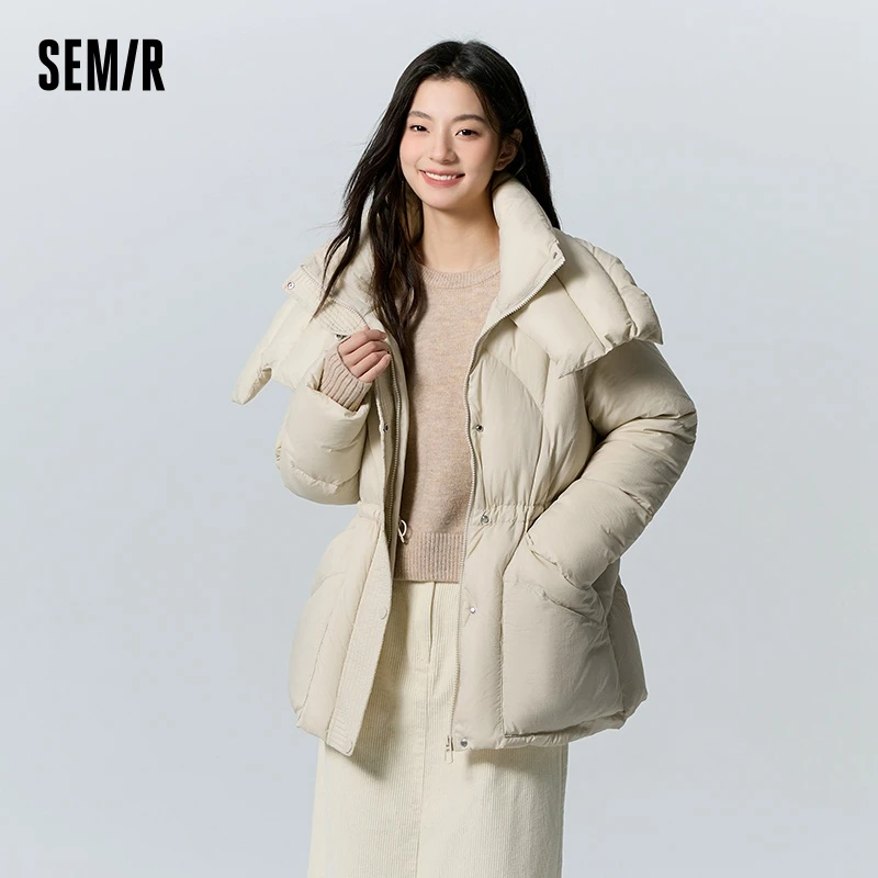 Женский пуховик semir средней длины