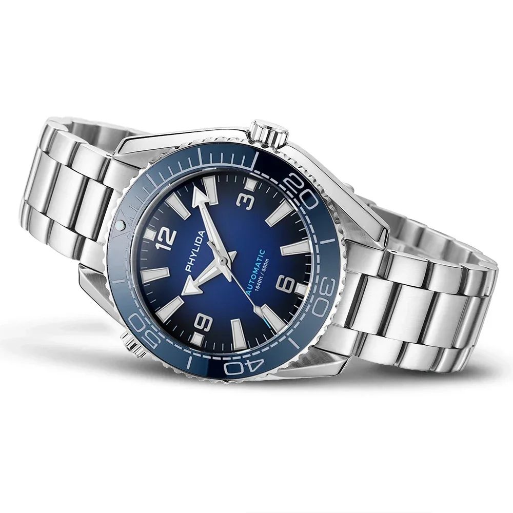 Phylida 500 м сине-черные мужские часы с градиентом 43 - Фотография_3